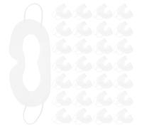 LOLIPPYY 50 Almohadillas Desechables para Gafas de Realidad Virtual, Cubre Sudor Transpirable No Tejido, Protección Facial para Entrenamiento, Viajes y Uso Higiénico, Tamaño 33x13