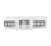LOLIPPYY 50 Kit DIY de Apartamento en Miniatura, Modelo de Escena Vacío para Construcción, Material para Modelismo de Interiores, Conjunto de Diseño Dos Habitaciones y Sala, Adecuado