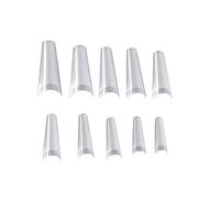 LOLIPPYY 500piezas Kit De Uñas Postizas Uñas Gel Francesas Extensión De Accesorios Manicura Color Natural