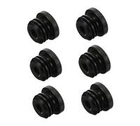 LOLIPPYY 6 piezas Adaptador Tornillo Micrófono Trípode Conversión Rosca Compatible Cámara Monitor Negro Fácil Instalación