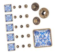 LOLIPPYY 6 piezas Broches Presión de Aleación y Vidrio Unidades para Costura y Manualidades Duraderos y Resistentes para Reemplazo y Proyectos DIY