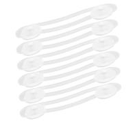 LOLIPPYY 6 piezas Cerraduras de Seguridad para Transparente y Flexible Bloqueo Infantil para Armarios Cajones y Refrigeradores Protección Antipinzamiento para Bebés