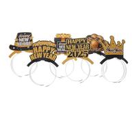 LOLIPPYY 6 Piezas Cintillos Mujer con Diseño Festivo para Año Accesorios Cabello Reutilizables para Fiestas y Cosplay Tocados Pelo Creativos y Resistentes