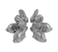 LOLIPPYY 6 Piezas Hierro Fundido Conejo Suplemento Natural Herramienta Cocina Compacta para Embarazadas Atletas Veganos Suplemento Hierro Dietas Saludables