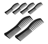 LOLIPPYY 6 piezas Peine de Dientes Anchos Resistente al Calor para Mujer y Hombre con Mango Ergonómico Forma de Pez para Peinado Suave y Desenredado Diario