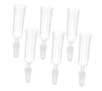 LOLIPPYY 6 piezas Puntas Tapas Dispensadoras De Ampolla Tpe Transparente Accesorios Para Ampollas Repuesto Para Colágeno Facial Y Líquidos