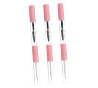 LOLIPPYY 6 piezas Tubos Vacíos de Máscara y Delineador Portátil Recargable Transparente para Maquillaje DIY Botellas Ligeras y Reutilizables con Tapa Rosa para Viaje y Diario