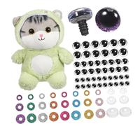 LOLIPPYY 60 Juegos Plastic Craft Eyes For Stuffed Animals Crochet Toys DIY and Easy To Install