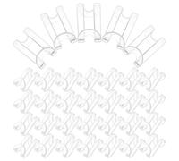 LOLIPPYY 60 Piezas Conector para Perchas Ganchos de Extensión Apilables de Resistente para de Espacio Armarios Clips para Colgar Ropa Organizadores Transparentes para Guardarropa