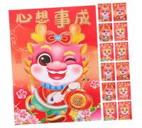 LOLIPPYY 60 Piezas Sobres Rojos Año del Dragón Decorativos Bolsillos para Dinero Sobres para Fiesta de