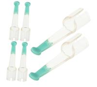 LOLIPPYY 6piezas Limpiadores De Oídos De Silicona De Cabezas Reemplazo Transparentes Para Adultos y Accesorios Para Eliminación De Cerumen Uso Conveniente y Duradero