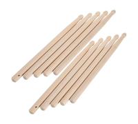 LOLIPPYY 8 Pares de Baquetas de Madera de 25 Cm para Estudiantes, Baquetas para Practicar Batería y Percusión, Adecuado para Clases de Música y Presentaciones