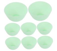 LOLIPPYY 8 piezas Cuencos de Silicona para Mascarillas Faciales Medianos Resistentes y Versátiles para Tratamientos Estéticos Casa y Salón Uso DIY con Alta Retención de Nutrientes