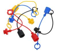 LOLIPPYY 8 Tapas de Acopladores Hidráulicos de Plástico Conexión Rápida, Protección Antipolvo, Duraderas y Ligeras para Sistemas Industriales y Agrícolas