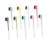 LOLIPPYY 9 Piezas Dual Ended Brow Comb Precise Eyebrow And Eyelash Brush For Shaping And Separating Lashes Makeup Tool For All Brow Types