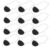 LOLIPPYY 96 Piezas Parches de Ojo Pirata de Fieltro Negro Reutilizables para Disfraces de Halloween y Fiestas Temáticas Accesorios Versátiles para Adultos