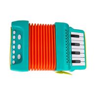 LOLIPPYY Acordeón Infantil Musical Verde Juguete Didáctico para Instrumento Educativo Seguro y Duradero para Desarrollo Intelectual y Estimulación Temprana