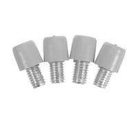 LOLIPPYY Adaptador de Tornillo para Mango de Cepillo de Inodoro 4 Unidades Tornillos de Hierro Galvanizado y Plástico ABS Conexión Segura y Estable para Accesorios de Limpieza de Baño