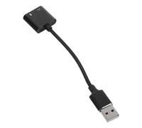 LOLIPPYY Adaptador Tarjeta Sonido Externa USB con Jack Auriculares y Micrófono Compatible PC Portátil Tablet y Smartphone Cable Audio Plug and Play