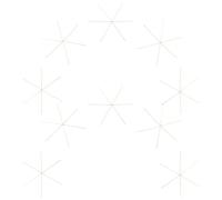 LOLIPPYY Alambre de Cobre Artesanal para Manualidades Navideñas 30 Piezas de Formas de Copo de Nieve 145 CM Color Latón Alambre para Abalorios DIY y Decoración Festiva de Invierno