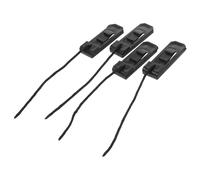 LOLIPPYY Aletas para Tabla de Surf de 4 Piezas, Clip de Repuesto de Nylon Negro, estabilizador para Paddle Surf y Longboard, Uso en Surf al Aire Libre