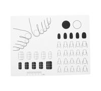 LOLIPPYY Alfombrilla De Silicona Para Estampado De Uñas Mat De Práctica De Manicura Antideslizante Herramienta Profesional Para Diseños De Nail Art Casa y Salones
