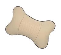 LOLIPPYY Almohada para Coche Estilo Hueso de Cuero Artificial y Algodón, Cojín para Cuello Diseño Moderno y Duradero para Uso en Automóvil y Hogar