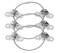 LOLIPPYY Anclajes Antivuelco Para Muebles Acero Inoxidable 3 Juegos Tornillo Autorroscante y Tapón De Expansión Para Seguridad Infantil Hogares Niños