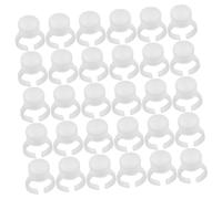 LOLIPPYY Anillos De Pegamento Para Pestañas 200 Pcs Mediano Blanco Sin Separador Vaso Para Pigmento Suministros Para Tatuar Uso Profesional En Maquillaje