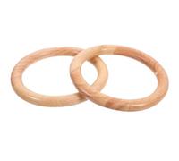 LOLIPPYY Asas Redondas de Madera sin Acabado 43 Pulgadas para Bolsos de Ganchillo Asas Decorativas Artesanales para Confección de Bolsos 2 Piezas Accesorio Versátil para Playa y Viaje