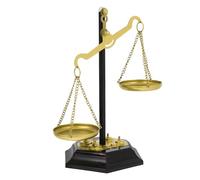 LOLIPPYY Balanza de Metal Decorativa Elegante de Equilibrio y Armonía Adorno para Escritorio y Oficina Artística Multifuncional para Almacenamiento Pequeño