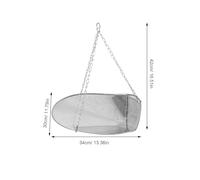 LOLIPPYY Bandeja para Báscula Colgante de Acero Inoxidable con Cadena Reforzada Plato de Pesaje Industrial para Alimentos Frutas y Granos Accesorio Compatible con Básculas Mecánicas