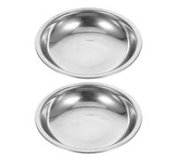 LOLIPPYY Bandejas de Báscula para Joyería 2 Piezas de Acero Inoxidable, Platillos de Pesaje de Repuesto para Piedras Preciosas y Gemas, Superficie Lisa para Laboratorio y Tienda