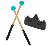 LOLIPPYY Baquetas Ligeras para Instrumento de Lengua con Soporte Juego para Xilófono y Marimba Accesorio de Percusión Musical Azul Set Práctico para Estudiantes y Profesionales