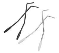 LOLIPPYY Barras de Trémolo para Guitarra Eléctrica 5 MM 4 Piezas 2 Plateadas 2 Negras Brazo de Metal Compatible Sistema St Repuesto para Control Tonal y Expresión Musical