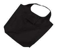 LOLIPPYY Bolsa de Compras Plegable de Tela Oxford Negra, Bolsa Reutilizable para Supermercado y Verduras de Mano, Gran Capacidad para Almuerzo y Transporte Diario, Resistente y Ligera