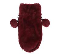 LOLIPPYY Bolsa de Vino de Felpa Roja para Botella de Vino Funda Navideña Decorativa Reutilizable para Botellas Estándar Envoltorio Festivo para Obsequio de Navidad y Celebraciones