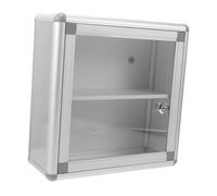 LOLIPPYY Botiquín de Emergencia con Cerradura Caja Metálica de Almacenamiento de Aluminio con Múltiples Compartimentos Diseño Resistente y Portátil para Hogar Oficina y Actividades