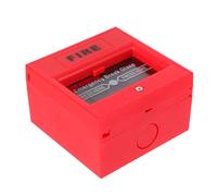 LOLIPPYY Botón De Alarma Manual De Emergencia Reiniciable Rojo Para Sistemas De Alarma Contra Incendios, Pulsador De Parada De Emergencia Compatible, Fácil Activación Rápida Para Uso Seguridad Pública