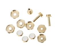 LOLIPPYY Botones De Presión Metálicos Para Trompeta Hebillas De Pistón Duraderas y Elegantes Accesorios Musicales Resistentes Para Trompeta Cubiertas Superiores Inferiores Decorativas