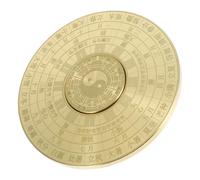 LOLIPPYY Brújula Portátil De Cobre Retro Diseño De Ocho Trigramas Giratorio, Tamaño Pequeño, Latón Duradero, para Decoración del Hogar y Actividades Al Aire Libre, Estilo Taoísta Vintage