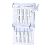 LOLIPPYY Caja de Cría para Peces con Ventosas Incubadora de Plástico Transparente Divisor de Tanque para Acuario Aislamiento Seguro para Betta y Guppy Doble Compartimento para Desove y