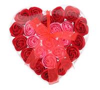 LOLIPPYY Caja De Obsequio De Flores De Jabón Falsas Decoración Floral Hogar Arreglo De Flores De Jabón Artificiales Obsequio De Bodas