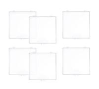 LOLIPPYY Caja Transparente con Bisagras para Exhibición de Mariposas 6 Piezas Contenedor Plástico para Almacenar Especímenes Estuche para Colección y Exhibición de Insectos Adecuado