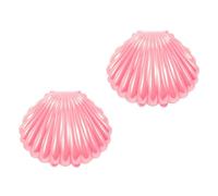 LOLIPPYY Cajas de Almacenamiento Rosa para Fotografía 2 Adornos de Concha de Emulación Accesorio de Estudio Fotográfico y Decoración de Escritorio Herramienta para Fondos y Sesiones