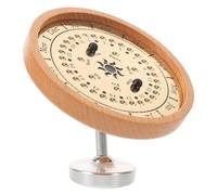 LOLIPPYY Calendario Perpetuo de Sobremesa de Madera con Soporte Ajustable, Calendario Vintage Negro para Escritorio, Adorno Decorativo Funcional para Oficina y Hogar, Visualización Diaria