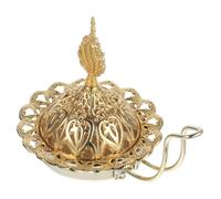 LOLIPPYY Candelabro Árabe de Metal Grande para Mesa Quemador de Incienso Portátil y Soporte de Vela Resistente al para Decoración del Hogar