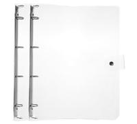 Lolippyy Carpeta Transparente 2 Anillas a4 Funda PláStica Con Cierre De PresióN Organizador Reutilizable Para Oficina Y Escuela TamañO 12.4X10.0X1.0 Pulgadas