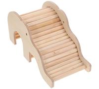 LOLIPPYY Casa de Madera para Hámster con Escondite Resistente y Escalera de Trepa Refugio Seguro y Práctico para Pequeños Roedores y Mascotas Pequeñas