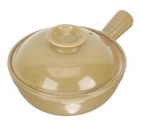 LOLIPPYY Cazuela Casera 0.5L de Arcilla China Mango Grueso para Estofado y Arroz, Olla Multifuncional para Guisar en Cocina